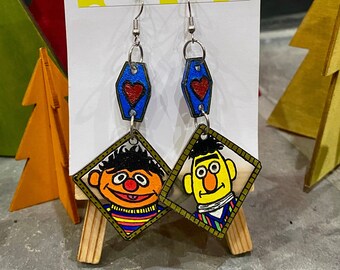 Hand-Painted Shrinky-Dink Earrings