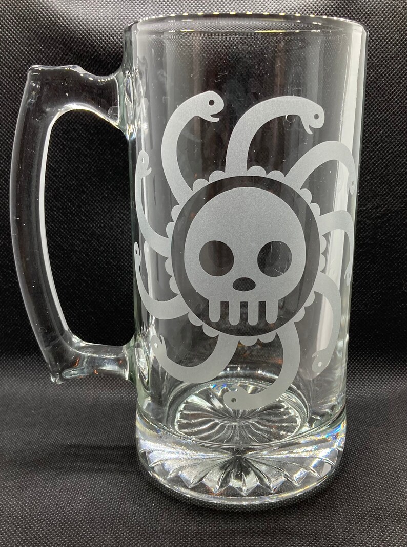 Boa Hancock Jolly Roger Etched Glass | Etsy Canada