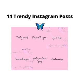 Trendy Pink Instagram Posts