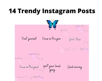Trendy Pink Instagram Posts