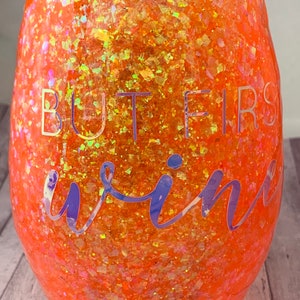 Glitter Stemless Wine Glass, Stemless Wine Glasses, Bridesmaids Gift, Custom Stemless Wine Glasses, Gifts for Wine Lovers