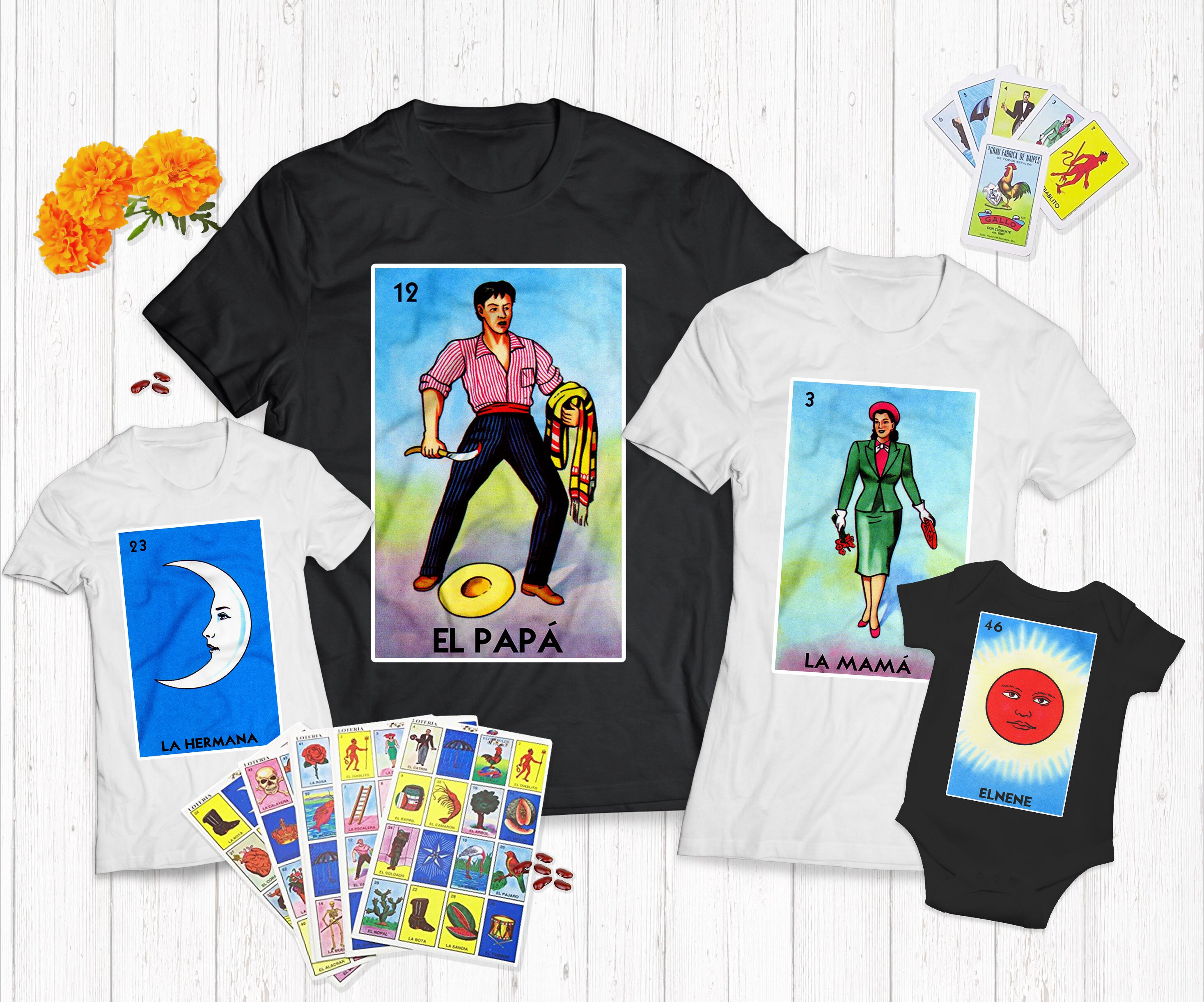 Family Shirts Unisex Loteria 