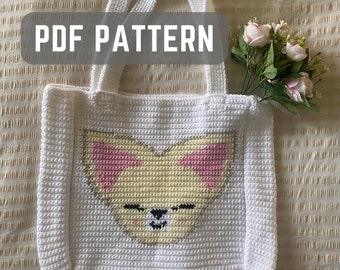 PATTERN- KPOP Straykids Crochet Tote Bag | Skzoo Foxiny Tapestry Crochet Tote Bag