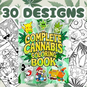 420 Stoner Coloring Pages | Cartoon Colouring | Adult Coloring Sheets | Weed | Stoner Gift | Digital Download | PDF Coloring Book