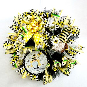 Gnome Bee Spring / Summer Wreath