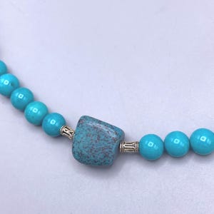 Genuine Turquoise Necklace- December birthstone, crystal, gemstone, semiprecious jewelry