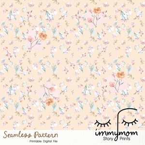 Floral Watercolor | Seamless Pattern | background Design | Digital Download