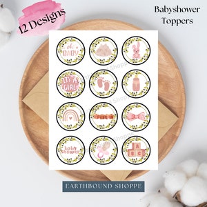 Whimsical Cupcake Stickers in Circus Colors · Creative Fabrica