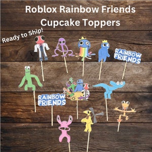 7pcs/set Roblox Rainbow Friends Minifigures Funny Assembled