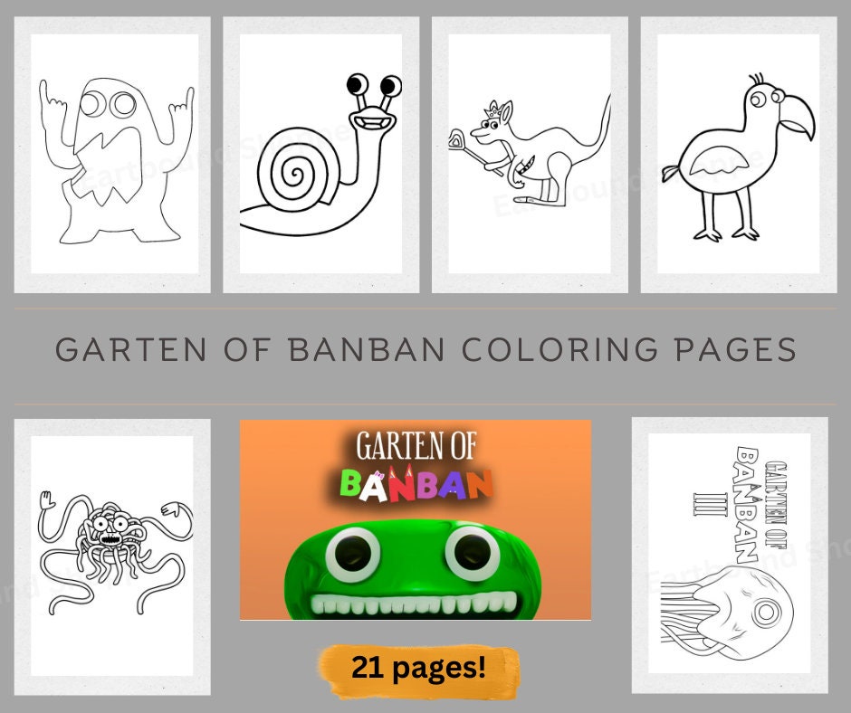 Unleash Creativity with Roblox Garten of Banban Chapter 2 Coloring Pages