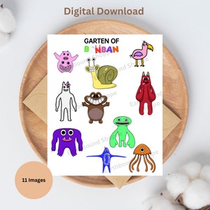 Garten of Banban PNG Bundle Jumbo Josh Roblox Characters Downloadable  Images for Sublimation Printing Poster Making Crafting and More 