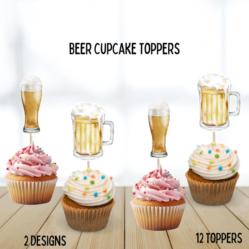 Beer Cake Topper - Etsy