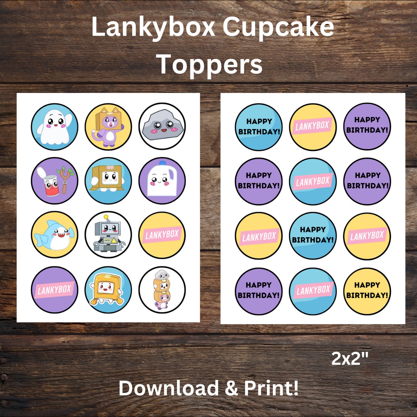Lankybox Party Decorations
 Lankybox Birthday Party Decorations Bundle Printable Etsy
