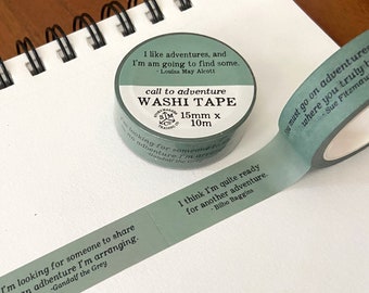 Call to Adventure - Washi Tape mit Zitaten - für Weltenbauer, RPG, D&D, Fantasy-Liebhaber und mehr!