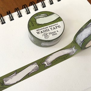 Adventure Banners Washi Tape - for world builders, RPG, D&D, fantasy lovers and more!