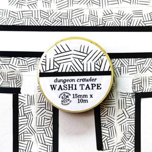 Fita Washi Dungeon Crawler - Criador de Masmorras Instantâneo - para construtores de mundos, RPG, D&D, amantes de fantasia e muito mais!