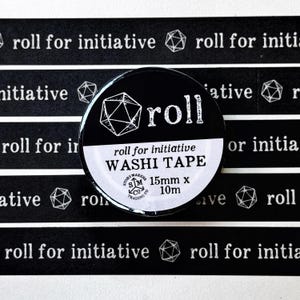 Rol voor Initiative Washi Tape - voor wereldbouwers, RPG, D&D, fantasieliefhebbers en meer!