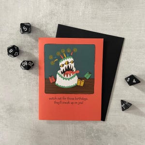 Birthday Mimic - D&D/RPG birthday card