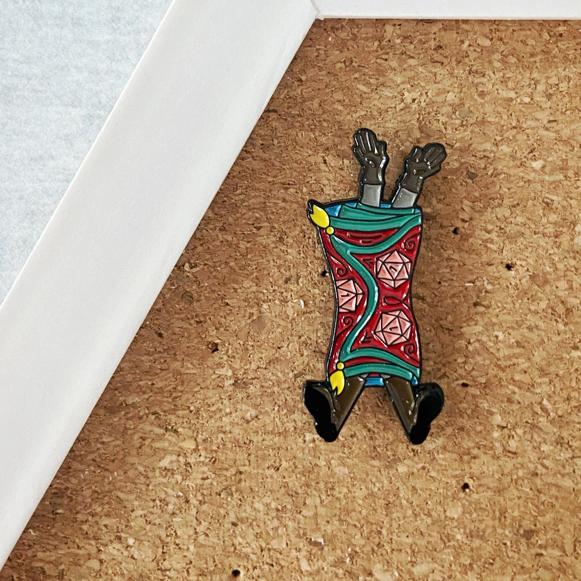 Rug of Smothering D&D/RPG Dumb Ways to Die Enamel Pin 