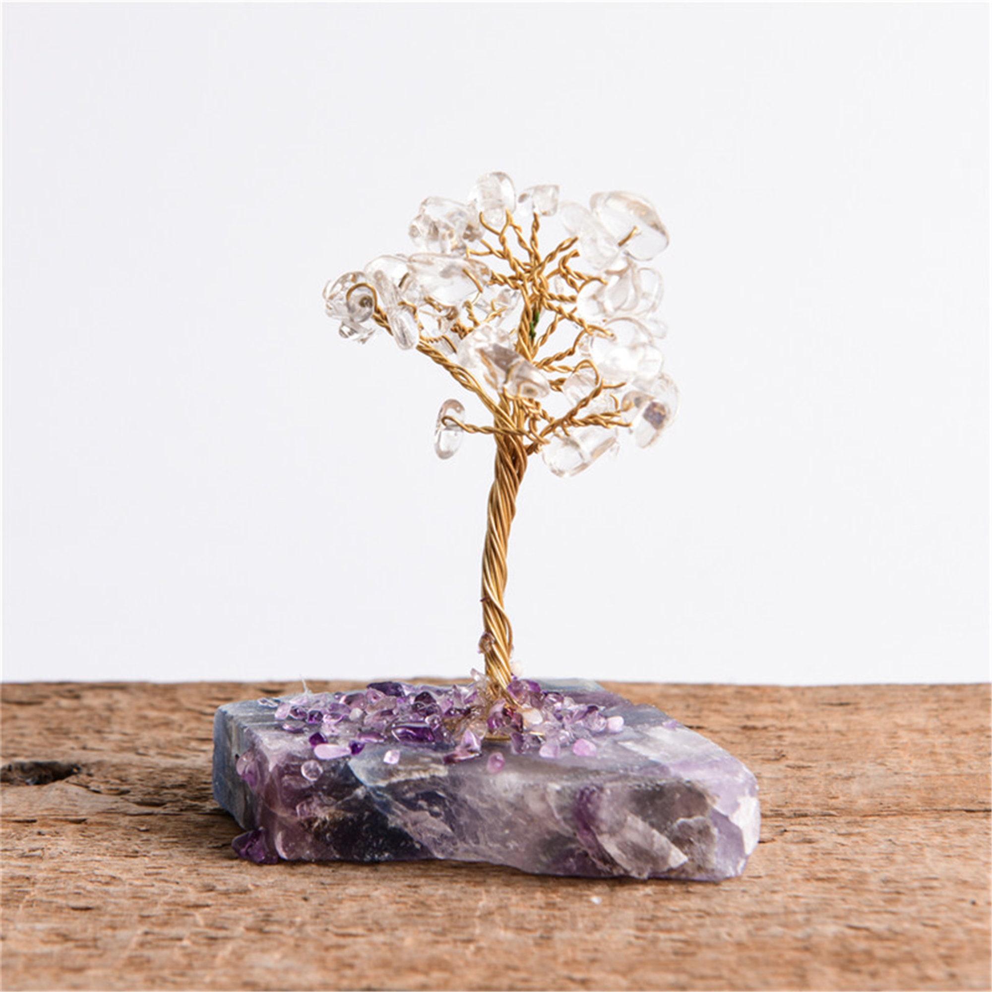 Natural 7 Chakra Healing Crystals Quartz Tree Tumbled Gemstone | Etsy