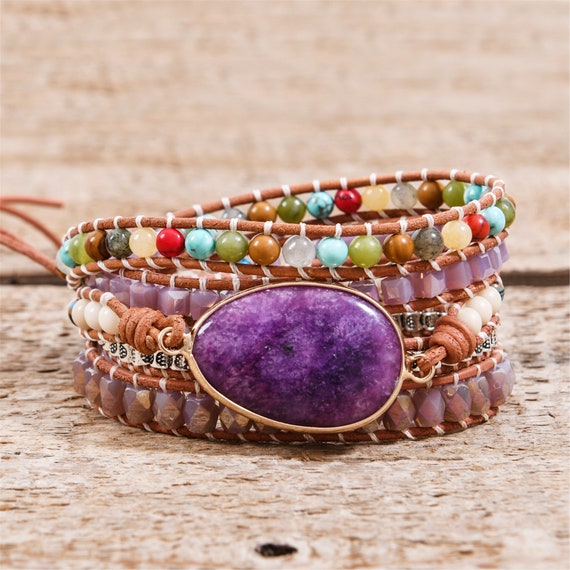 Jasper Stone Bracelet-natural Gemstone Healing Balance | Etsy