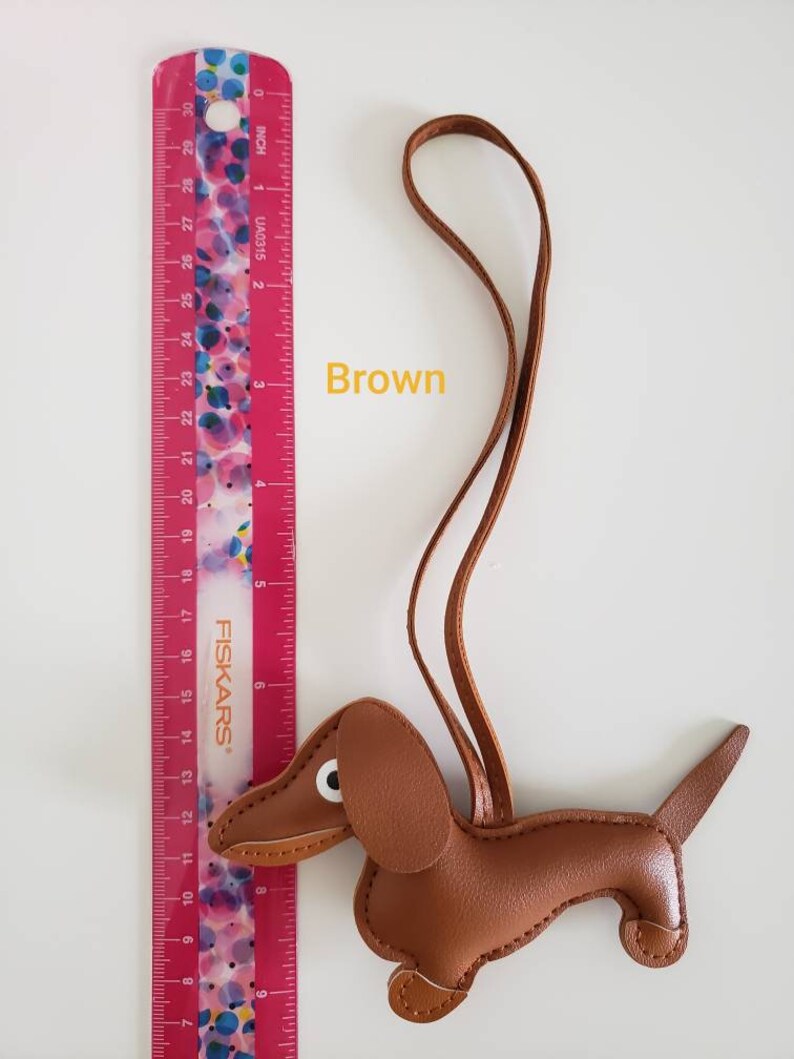 Puppy Dog Bag Charm in PU Leather Etsy