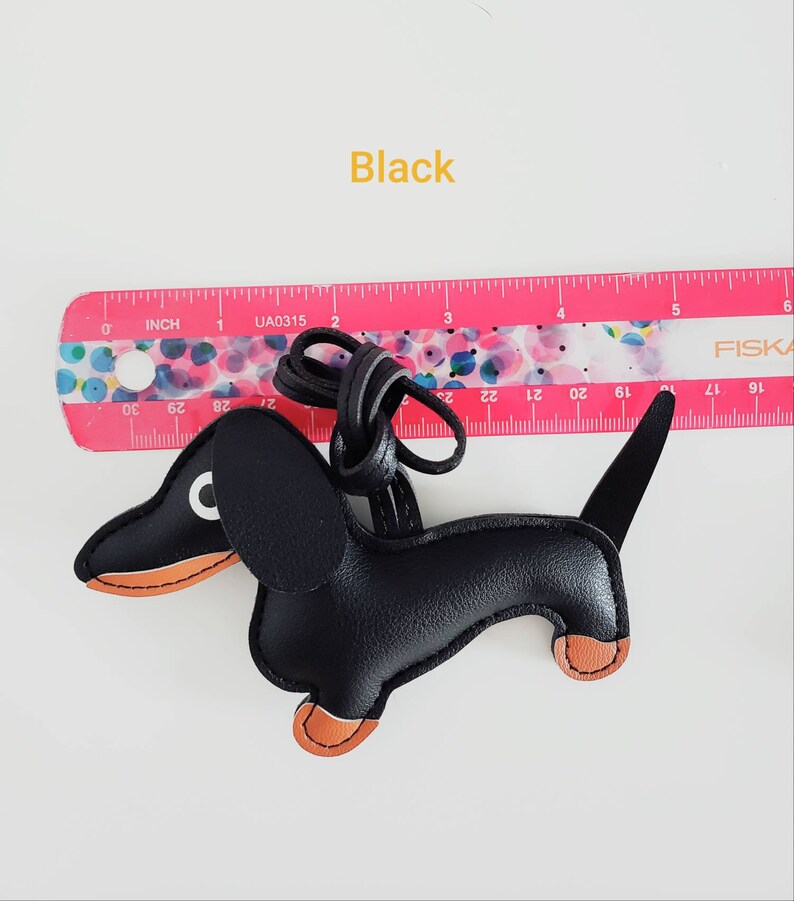 Puppy Dog Bag Charm in PU Leather Etsy