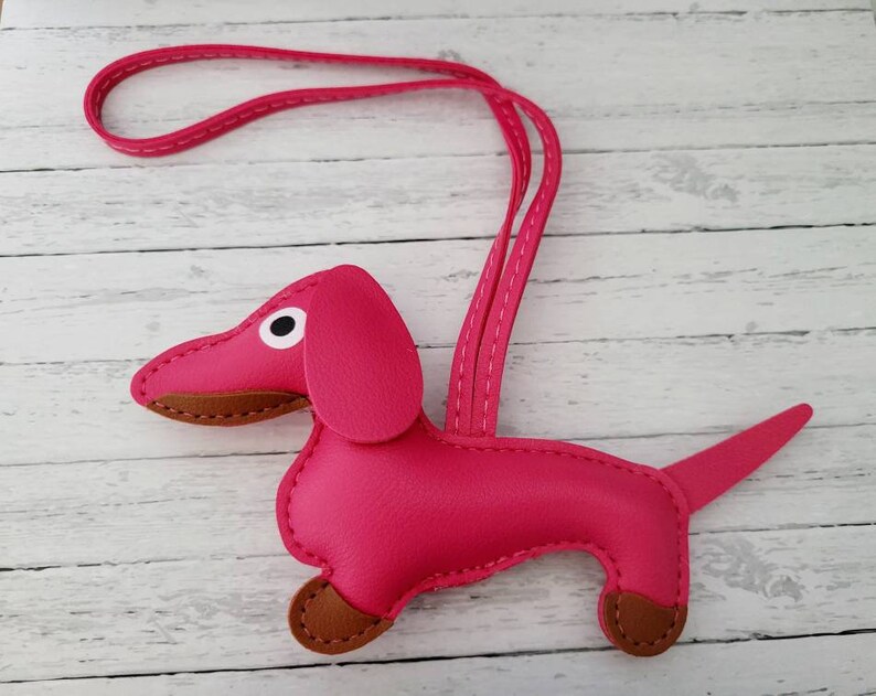 Puppy Dog Bag Charm in PU Leather Etsy