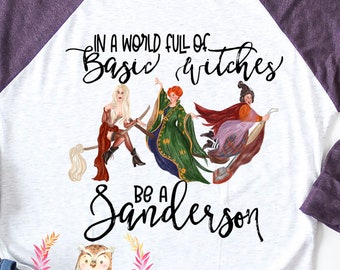 hocus pocus baseball tee