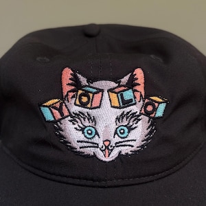 YOLO Cat Embroidered Dad Cap
