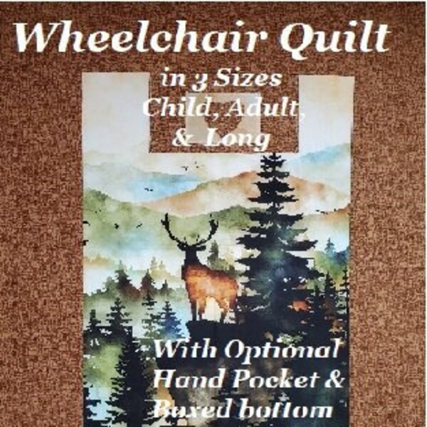Wheelchair Quilt Pattern - Downloadable PDF