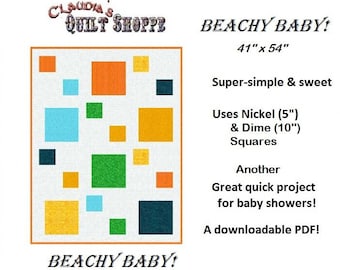 Beachy Baby! A Downloadable PDF Baby Quilt Pattern