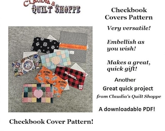 Checkbook Wallet Pattern Checkbook Cover Pattern, Checkbook Cover Pdf, Leather Checkbook Cover ...