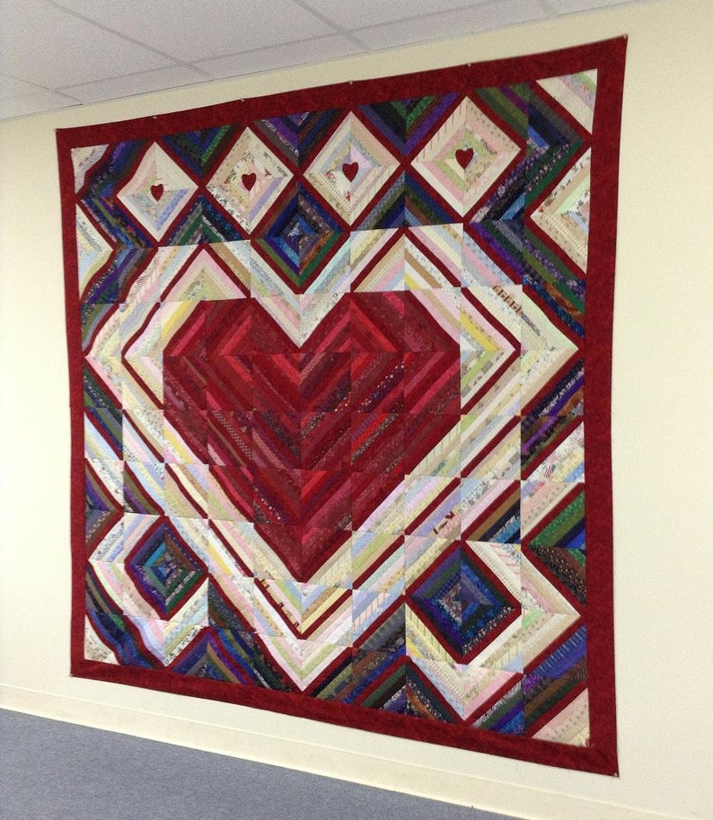 Heartstring Quilt Pattern Heartstrings Quilt Pattern Downloadable - Etsy