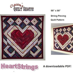 HeartStrings Quilt Pattern Downloadable