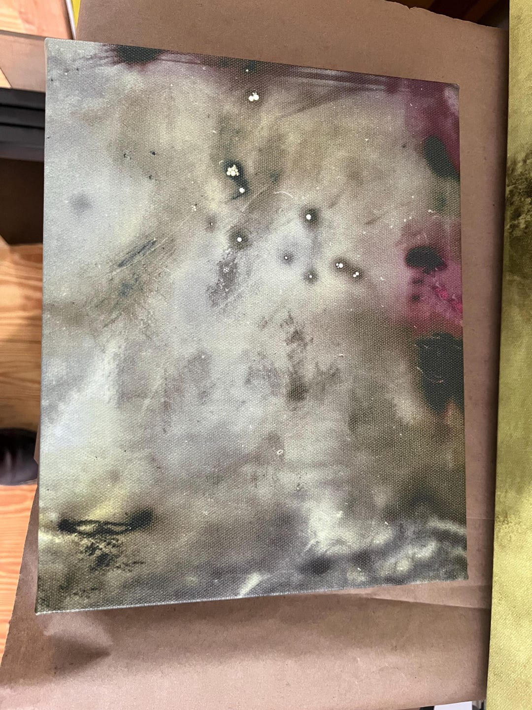 Abstract Art Photogram (cameraless Photograph) Made With a Glass ...