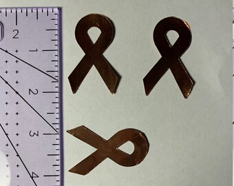 3 Support Ribbon Copper Foil Overlay adhesive back for Stained Glass! Great to support your cause!!