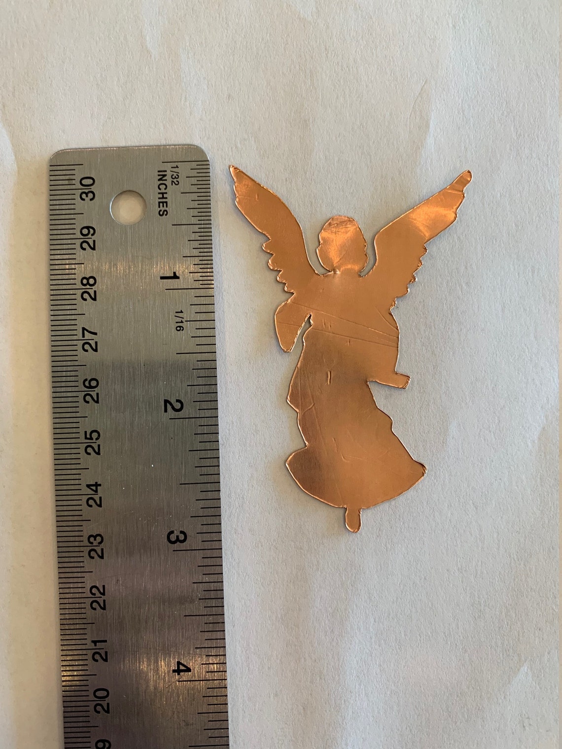 Angel Copper Foil Overlay adhesive back for Stained Glass Etsy