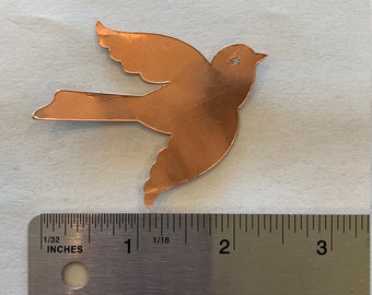 Bird Copper Foil Overlay adhesive back for Stained Glass