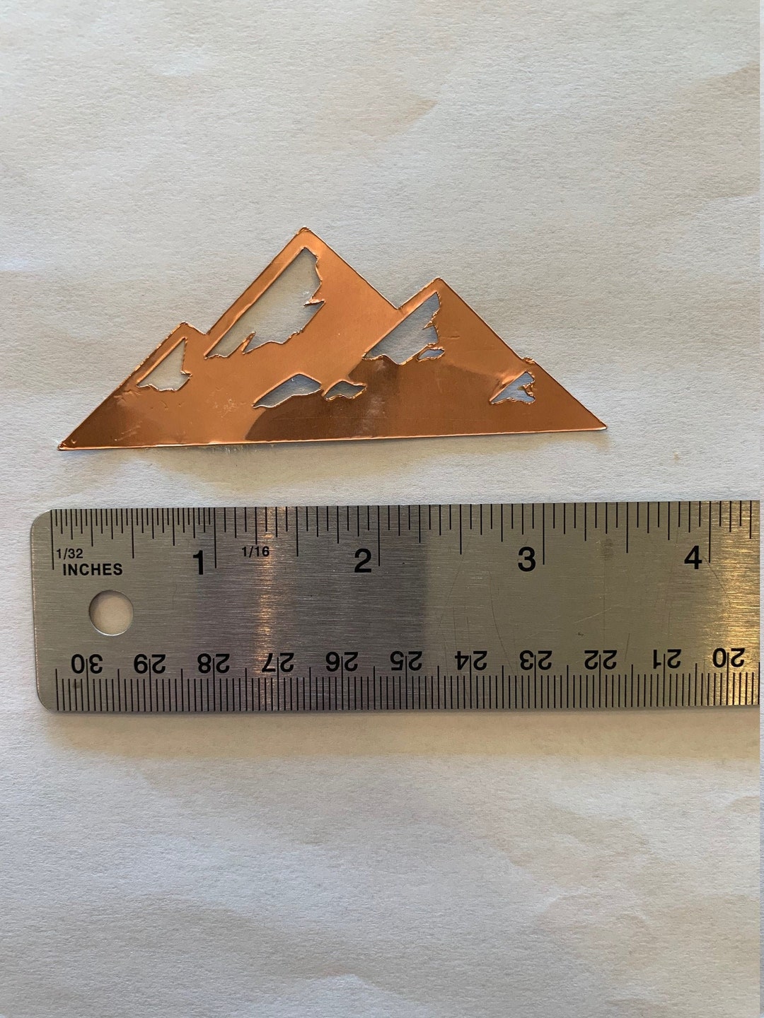 Mountains Copper Foil Overlay Adhesive Back for Stained Glass Etsy