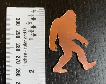 Big Foot / Yeti / Sasquatch Copper Foil Overlay adhesive back for Stained Glass