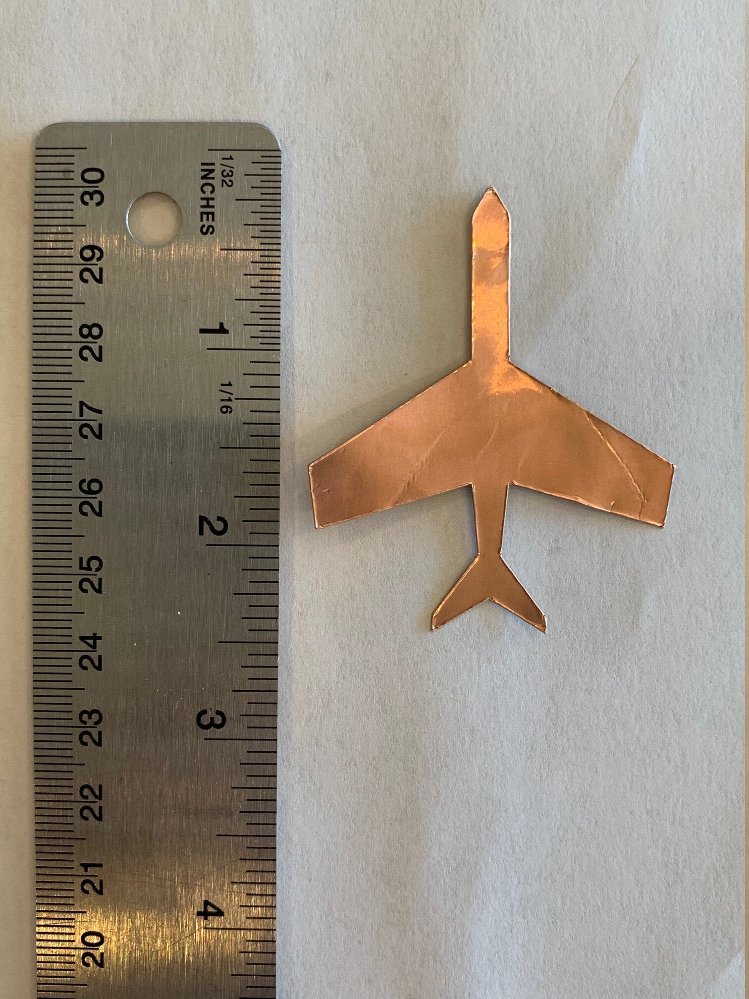 Airplane Copper Foil Overlay Adhesive Back for Stained Glass Etsy