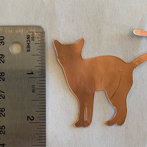 Cat Copper Foil Overlay adhesive back for Stained Glass