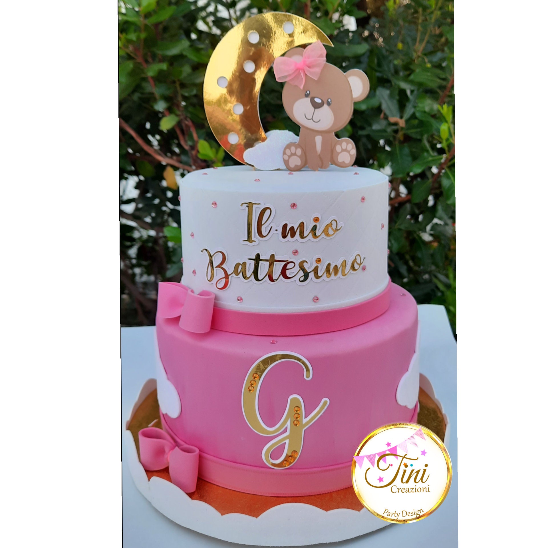 Torta Scenografica Battesimo Comunione Baby shower Compleanno -   Portugal