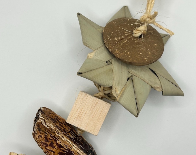 Natural Sisal Pet Rat Toy: Enrichment Cage Accessory