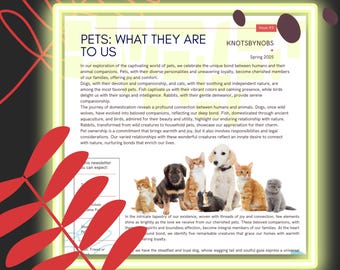 Pet Domestication Newsletter: Animal History, Spring 2025 (PDF)