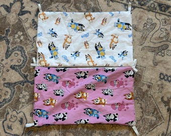Bluey Themed Cage Liner and Hammock Set (includes 2)