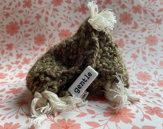 Fortune Cookie Cat or Rat Toy / has rope and bell / no stuffing or catnip for older cats