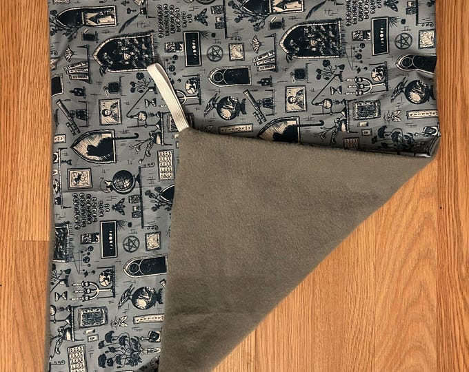 XL Halloween Rat Hammock: Fleece & Cotton, Elastic Loops