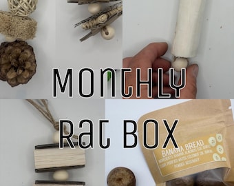 Rat Enrichment Box – Toys, Treats, and Cage Accessories FREE SHIPPING